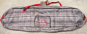 Burton Snowboard Board Sack Size 156 Tattered Plaid Gray Red NEW w/ DEFECTS READ - Picture 1 of 14