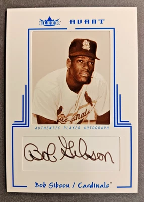 2003 Fleer Avant Bob Gibson Blue AUTO /250 Cardinals - Image 1 of 2