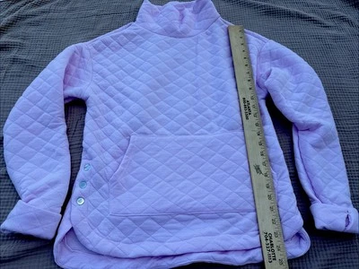 Jones New York Sport Sudadera Acolchada Rosa Blanco Chevron Embudo Cuello Lado a Presión Foto 1 de 4