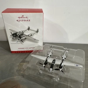 Hallmark Keepsake Christmas Ornament Lockheed P-38 Lightning Airplane New 2015 - Picture 1 of 8