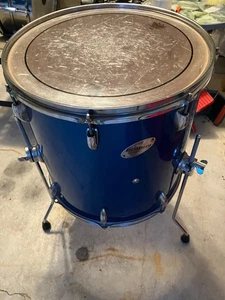 Ludwig Accent 16"x16" Floor Tom Drum mit Beinen BLAU SCHÖNE FORM REMO KOPF - Bild 1 von 5