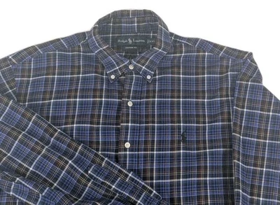 Ralph Lauren XXL Custom Fit Plaid Flannel Long Sleeve Button Down Shirt - Image 1 of 4