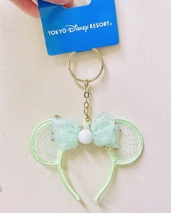 Japan Tokyo Disney Fantasy Federn Tinker Bell Mini Stirnband Minnie Ohr Schlüsselanhänger - Bild 1 von 2