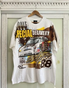 Vintage Nascar Dele Jarrett Tee UPS Racing Chase Authentic Shirt Size XL - Picture 1 of 21