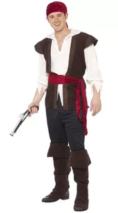 Men's Swashbuckler Pirate Costume – Full Set – Fancy Dress Outfit - Picture 1 of 4