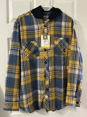 Rocawear Long Sleeve Heavy Flannel Hooded Shirt - Medium - Image 1 of 4