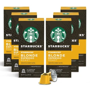 Starbucks by Nespresso Espresso Coffee Pods, Blonde Roast 60 ct. - Picture 1 of 2