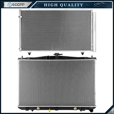 Aluminum Radiator & Condenser Cooling Kit For 2011 2012 2013-2015 Toyota Sienna - Image 1 of 4