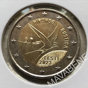 ESTONIA 2023 LA RONDINE MONETA 2 EURO NUOVA FDC in cartoncino protettivo - Imagen 1 de 1