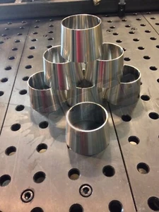 3" x 2.5" 16GA CONCENTRIC REDUCER 304 STAINLESS POLISHED SANITARY FITTING - Picture 1 of 4