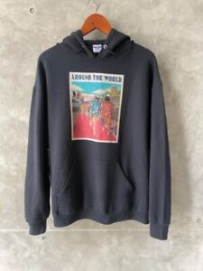 Vintage DAFT PUNK around the world electronic house dance hoodie size XL