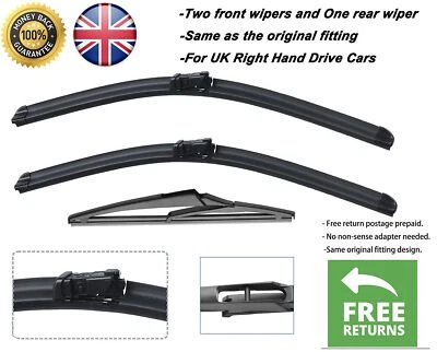 Limpiaparabrisas delantero y trasero 24"18"9" para Peugeot 308 Hatchback 2013-2021 Foto 1 de 4