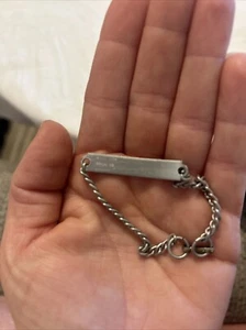 Vintage aluminum ID Bracelet - Picture 1 of 4