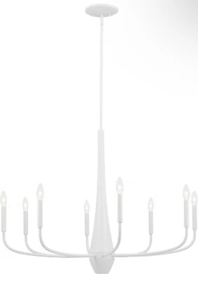 Светодиодная потолочная люстра Kichler Lighting 52526 Вт Deela 36 дюймов белая - Изображение 1 из 4