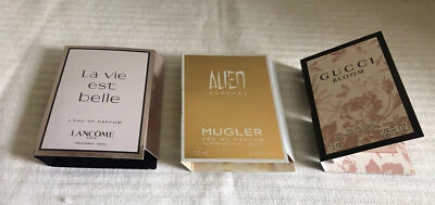 Gucci Bloom Alien Goddess Mugler La Vie est Belle Muestra Talla Mujer Lote de 3 Foto 1 de 4