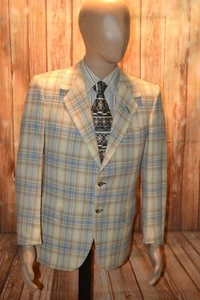 Cappotto sportivo Oxxford uomo Gotham lana a quadri fodera parziale 2 bottoni taglia 39R - Foto 1 di 10