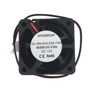 40x40x20mm 12V 2Pin 4020S DC Brushless Cooling Exhaust Fan w/2-Pin Connector - Picture 1 of 4
