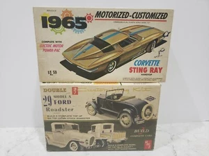 1929 Ford Roadster & 1965 Corvette Sting Ray Hobby Kit Vintage - Picture 1 of 11