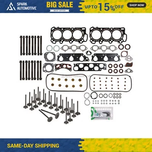 Head Gasket Set Intake Exhaust Valves Fit 99-01 Honda Odyssey 3.5 SOHC 24V J35A1 - Bild 1 von 12