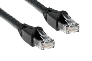10ft CAT5e Molded & Snagless Black - Picture 1 of 1
