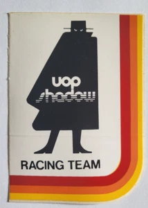 UOP Shadow Racing Team Sticker, Can-Am Vintage Sports Car Racing Decal - Picture 1 of 3