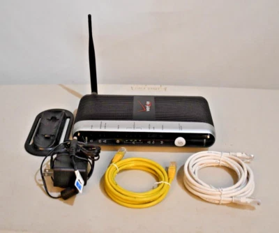 VERIZON FIOS Actiontec MI424-WR REV. F Wireless Modem Router Complete And Clean - Image 1 of 2