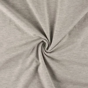 Baumwolle Jersey Elastan Stretch Kleid Stoff - Grau - Bild 1 von 1