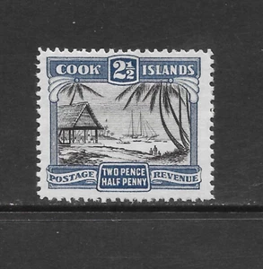 COOK ISLANDS SCOTT 87b MH F/VF - 1932 2.5p DK ULTRA & BLK - ISLANDERS UNLOADING - Picture 1 of 2