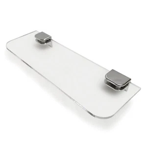 Wall Mounted Acrylic Safety Shelves in Clear 100mm Deep with Fixings (DS710) - Picture 1 of 29