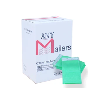 AirnDefense 300 #5 10.5X16" Green Poly Bubble Mailers Shipping Padded Envelope - Picture 1 of 11