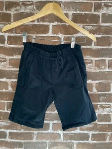 NWT GAP KIDS GIRLS 7 BLACK PAPERBAG SHORTS POCKETS PAPER BAG SHORTS - Picture 1 of 2