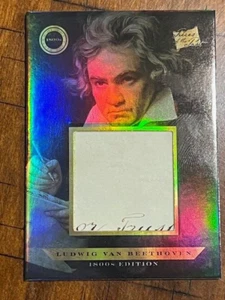 LUDWIG VAN BEETHOVEN 2024 Pieces Of The Past 1800s Ed. HAND WRITTEN RELIC - Picture 1 of 3