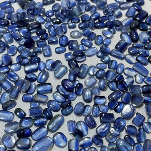 Natural Kyanite Cabochon Loose Ethical Gemstone For Earrings Making - Picture 1 of 5