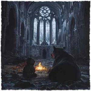 Kevin Peterson Commune Poster Art Print Giclee Bear Deckled Edges X/40 - Imagen 1 de 6