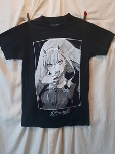 Darling in the Franxx Black Logo Shirt Size Small - Picture 1 of 6