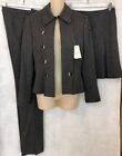 Escada 3 Pc Suit Gray Jacket,Pant And Skirt Size 4/6 NWT $2000