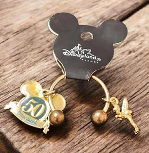 Disneyland Llavero 50 Aniversario con Dije Campanilla - Imagen 1 de 8