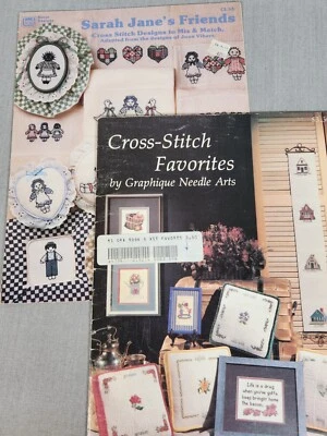 Sara Janes Friends and Cross Stitch Favorites 2 Leaflets Banar Designs Graphique - Image 1 of 4
