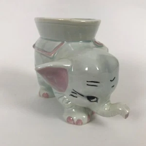 Elephant Thomas Ceramics Planter Vintage Baby Nursery MCM Decor Pink - Picture 1 of 6