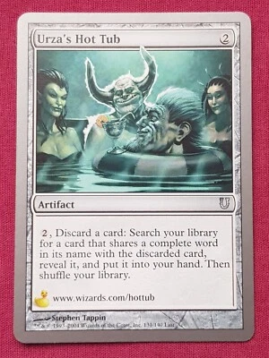 Magic The Gathering UNHINGED URZA'S HOT TUB artifact card MTG - Image 1 of 2