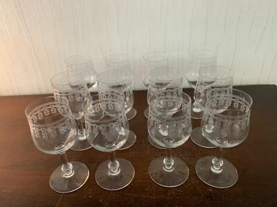 12 verres a eau gravé en cristal Baccarat ? (prix à la pièce) - Photo 1/4