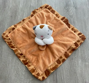 Highlights Plush Calico Kitty Cat Security Blanket White Brown Spots Lovey - Picture 1 of 5