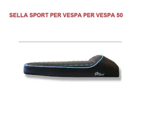 endo Sattel schwarz Sport mit blauem Rand Vespa 50 Special R L 125 Primavera ET3 P - Bild 1 von 1