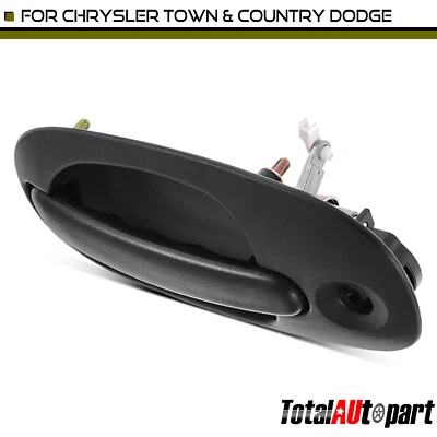 Manija de puerta exterior negra para puerta corredera izquierda Chrysler Town & Country Dodge Foto 1 de 4