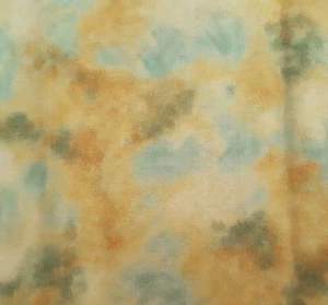 Arabesque BTY Galaxy Graphics Quilting Treasure Tonal Teal Golden Tan Blender - Picture 1 of 2