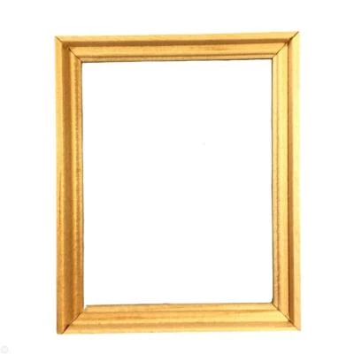 MELODY JANE Dolls House Unfinished Empty Picture Frame Small Bare Wood Miniature Accessory