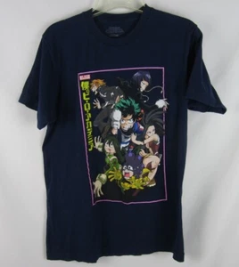 My Hero Academia Graphic T Shirt-Navy Blue-Mens Medium-Anime-Japan-EUC - Picture 1 of 3