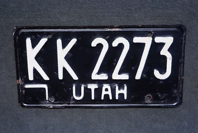 Placa de matrícula UTAH 1968 # KK 2273 Foto 1 de 4