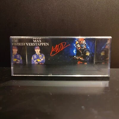 F1 Max Verstappen Red Bull Diecast Car Model 1:43 1:64 Display Case & Background - Image 1 of 4