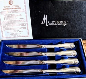 TOWLE Tafelmesser Set für 4, Edelstahl, feines formelles Besteck Steakmesser - Bild 1 von 3